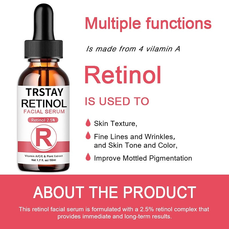 SDP  Retinol Serum 2.5% med Hyaluronic Acid Anti-aging, uppljusande & återfuktande